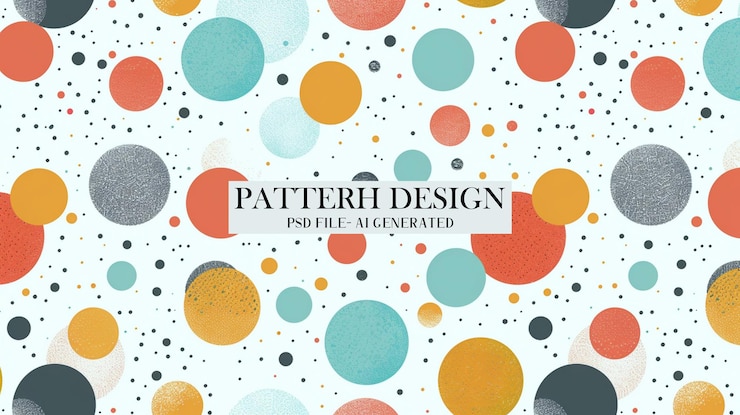 PSD una copertina per un progetto chiamato pattern design
