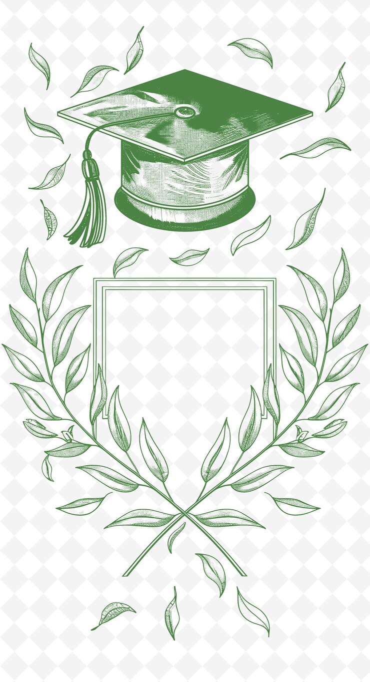 PSD una corona verde con una corona su di essa