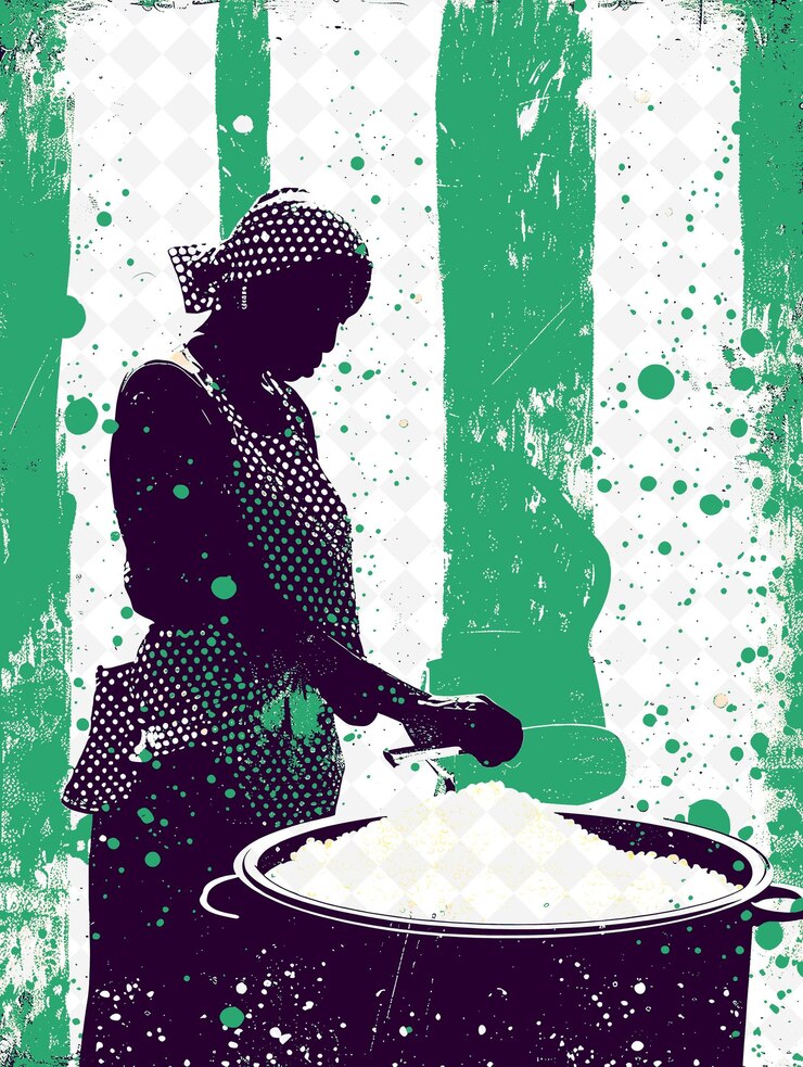 PSD una donna che vende tapioca con un'illustrazione storica della manioca brasiliana vita e cultura brasiliana