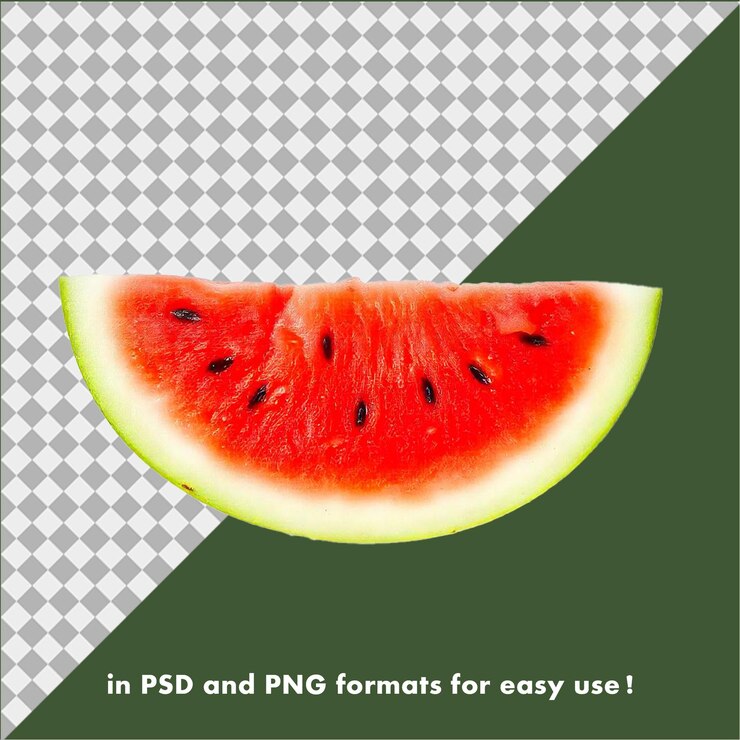PSD una fetta di anguria matura e succosa una delizia visiva rinfrescante