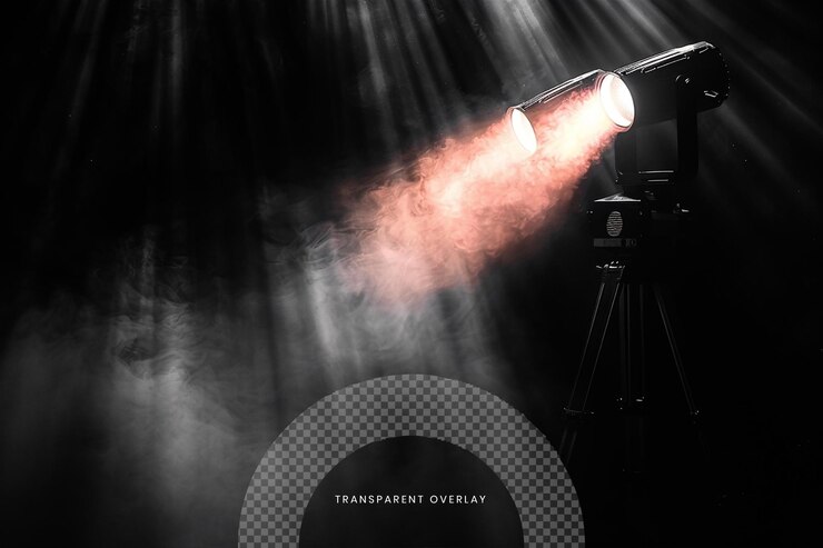 PSD una foto di una torcia che dice non illuminata in fondo
