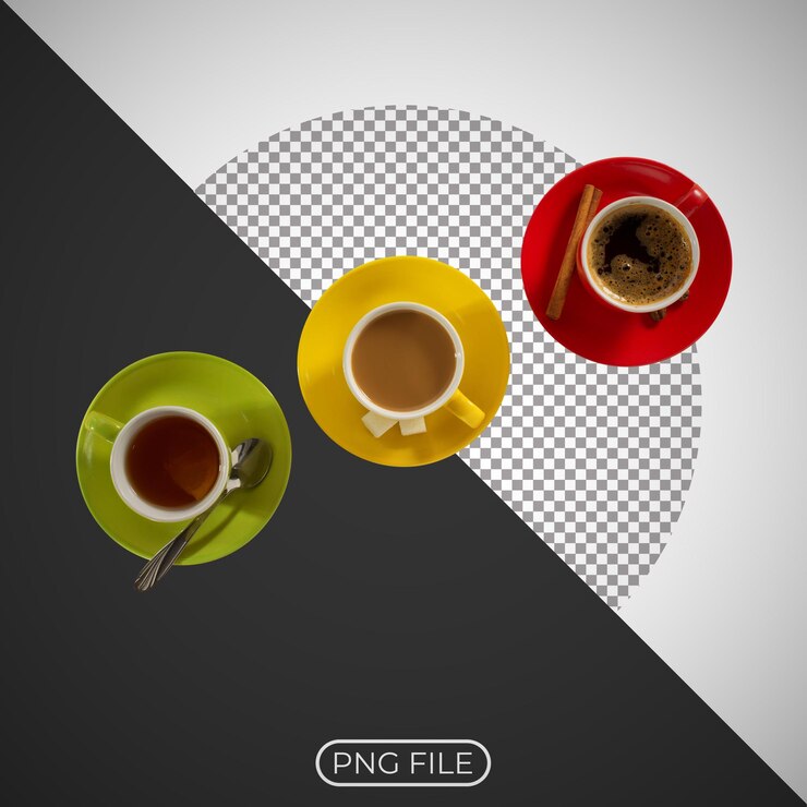 PSD una foto in bianco e nero di una tazza di caffè e un cucchiaio