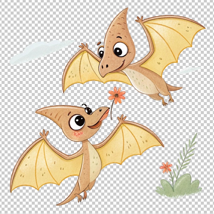 PSD una foto kawaii 3d png su sfondo trasparente