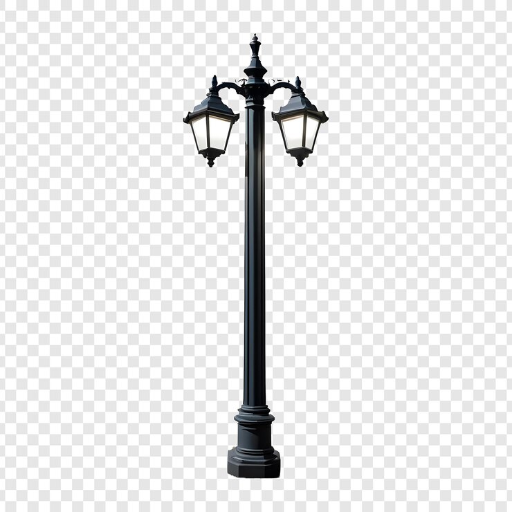 PSD una lampada di strada con le parole lanterna su di essa