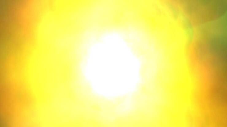 PSD una luce gialla splende su uno sfondo giallo