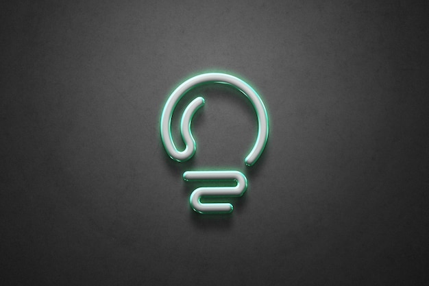 una luce verde che ha una luce su di essa