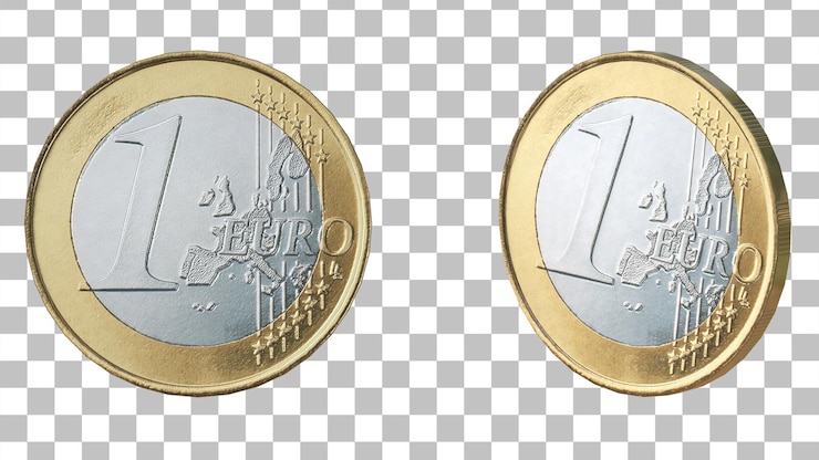 PSD una moneta in euro 3d