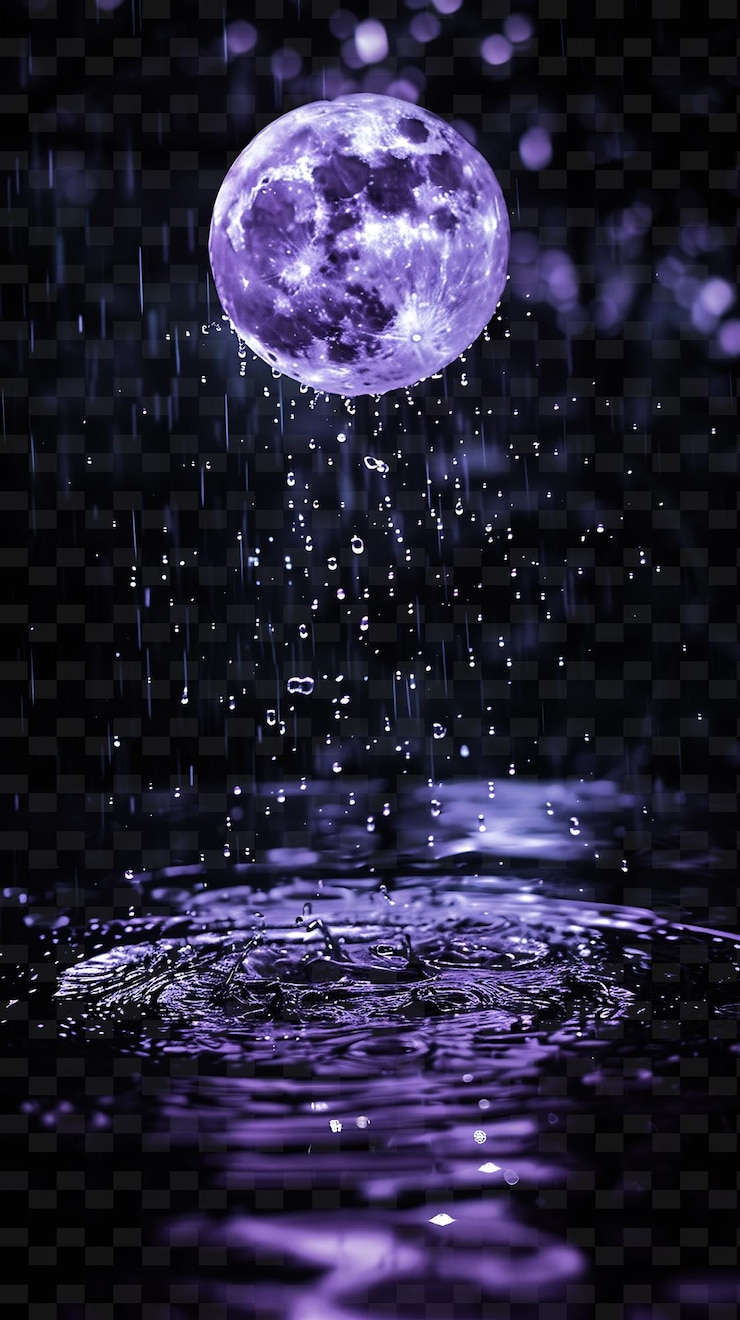 PSD una palla viola in acqua