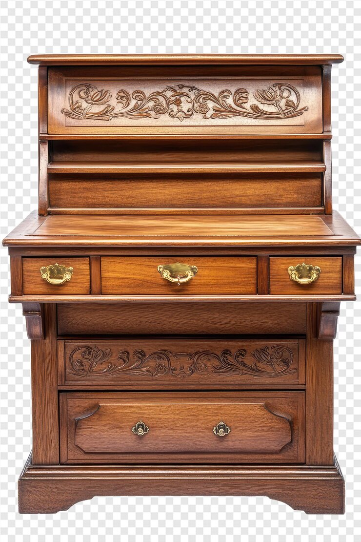 PSD una scatola di legno con una maniglia che dice la parola su di essa
