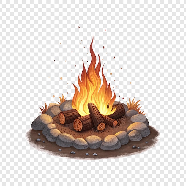 Una serata accogliente al fuoco di campo