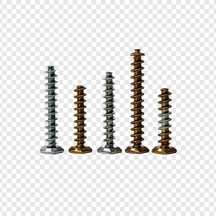 PSD una serie di viti con un grafico su di essa