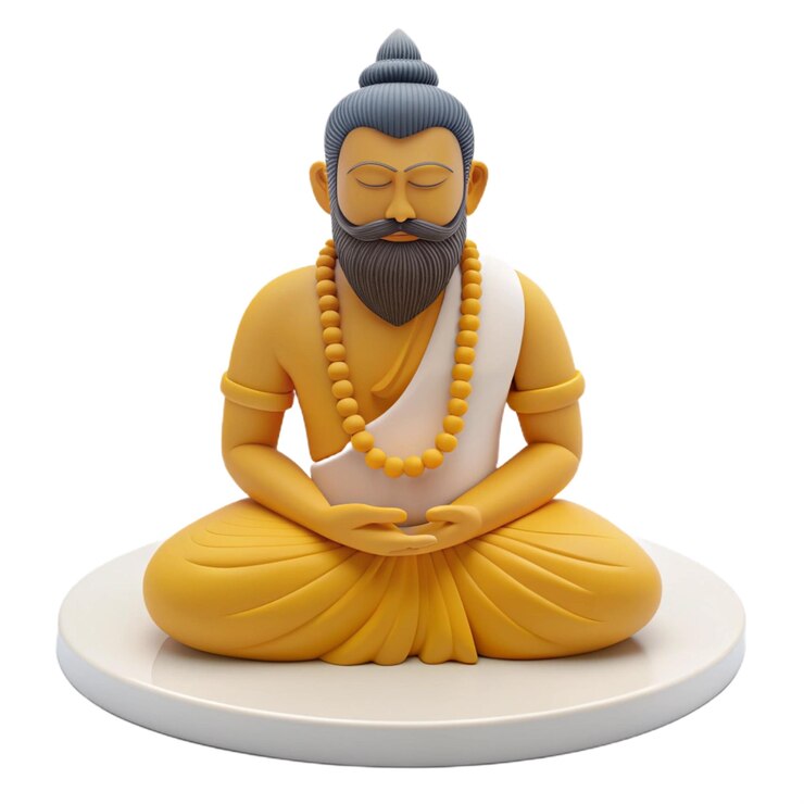 PSD una statua di buddha con una camicia bianca che dice " dio "