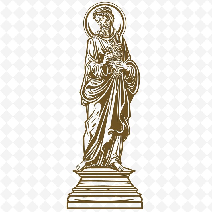 PSD una statua di un angelo con una croce in cima