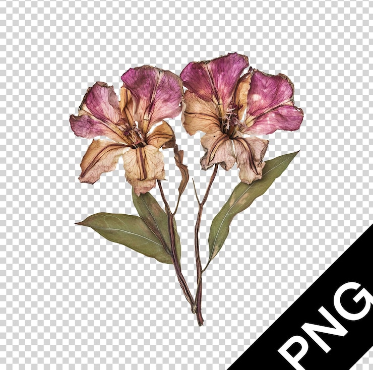 PSD una vivace collezione di fiori selvatici vari
