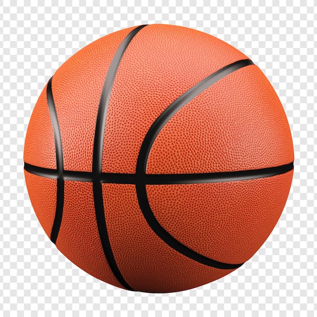 Una vivace pallacanestro arancione per sport e giochi