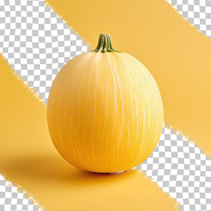 PSD una zucca su uno sfondo trasparente con un motivo chevron sullo sfondo.