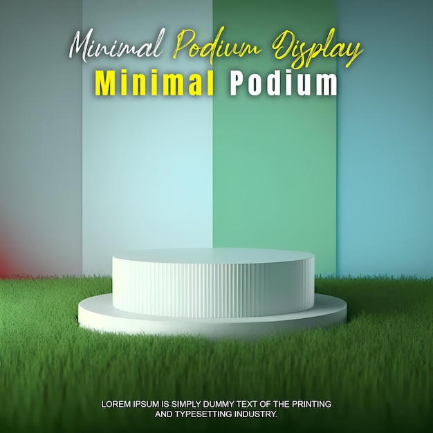 und elegantes minimales Podium für die Produktpräsentation Bühnen-Display-Mockup für die Produktpräsentation