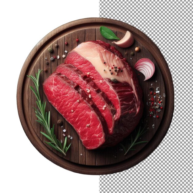 PSD ungekochtes premium-rindfleischsteak png