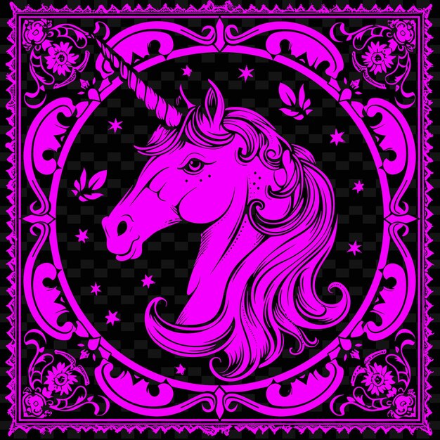 Unicorn line art com chifre e crina para decorações nas coleções f creative outline scribble