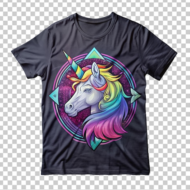 Unicorne Avec Un Dessin De T-shirt