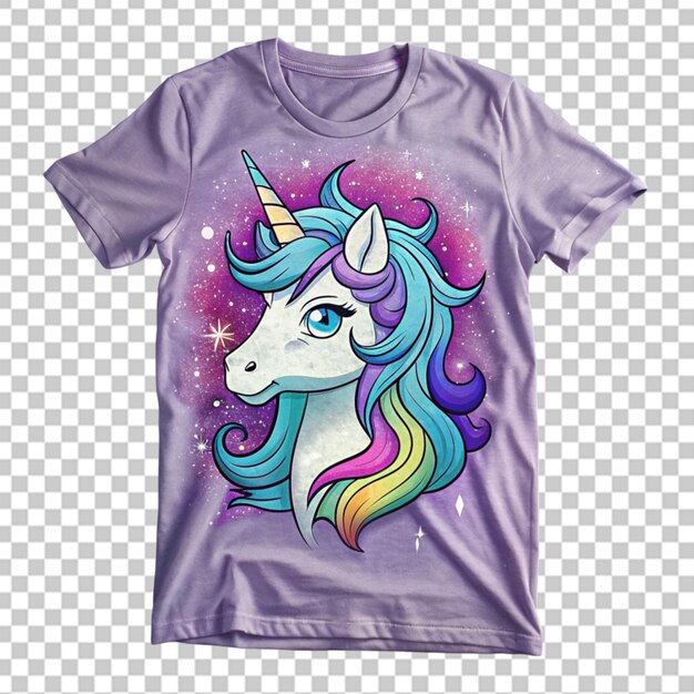 PSD unicornio con diseño de camiseta