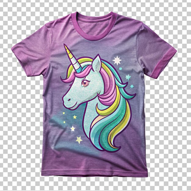 PSD unicornio con diseño de camiseta