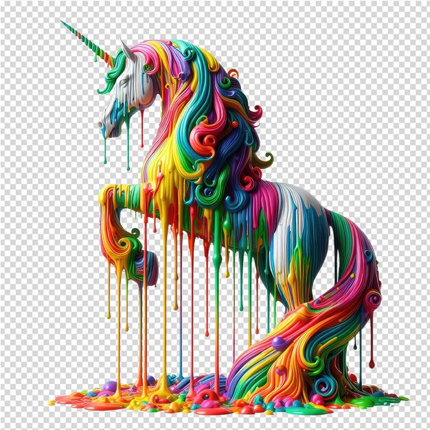 PSD un unicornio con la palabra unicornio en él