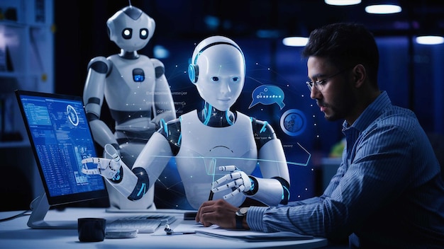 Unidad de procesador de inteligencia artificial Poderoso componente de IA cuántica en la placa base del PCB con datos t