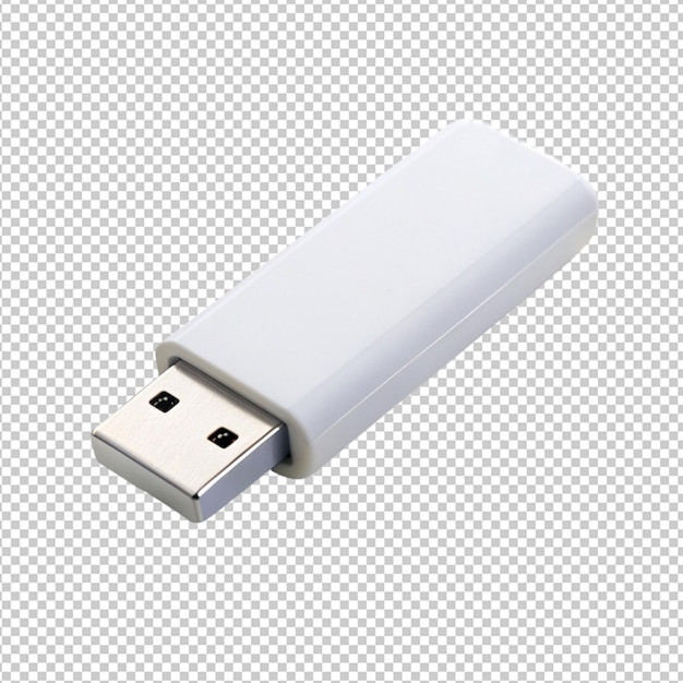 PSD unidad usb en fondo transparente