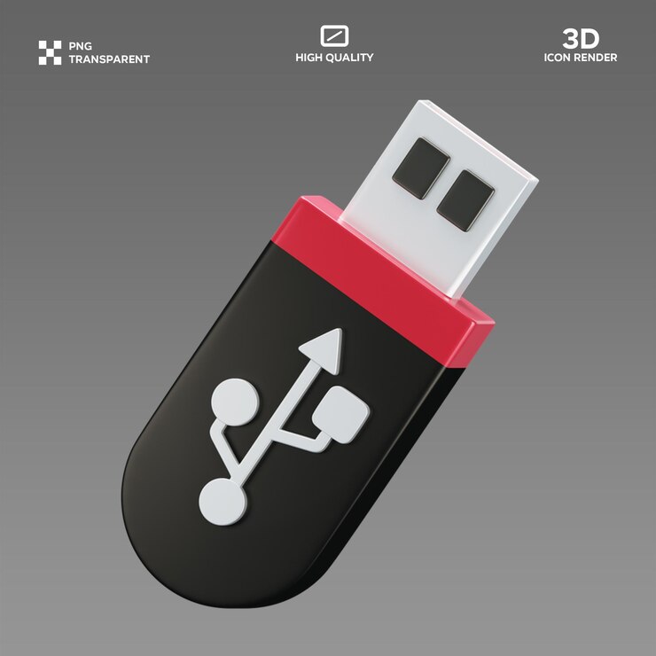 PSD unidad usb psd ilustración en 3d