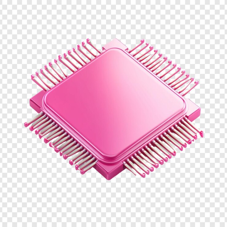 PSD unidade de processamento de componentes digitais de tecnologia de microchip rosa