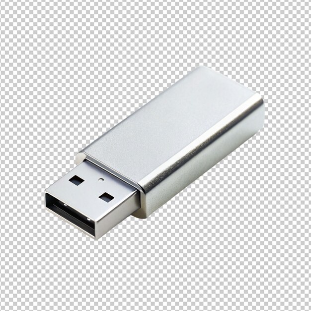 PSD unidade usb em fundo transparente