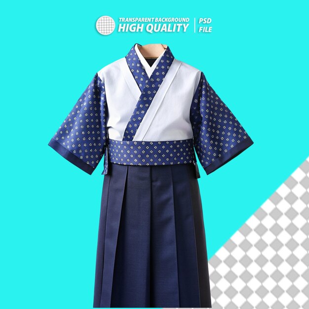 PSD l'uniforme de l'école yukata png