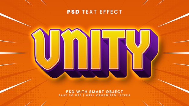 Unity 3D bearbeitbarer Texteffekt mit Unterstützung und Community-Textstil