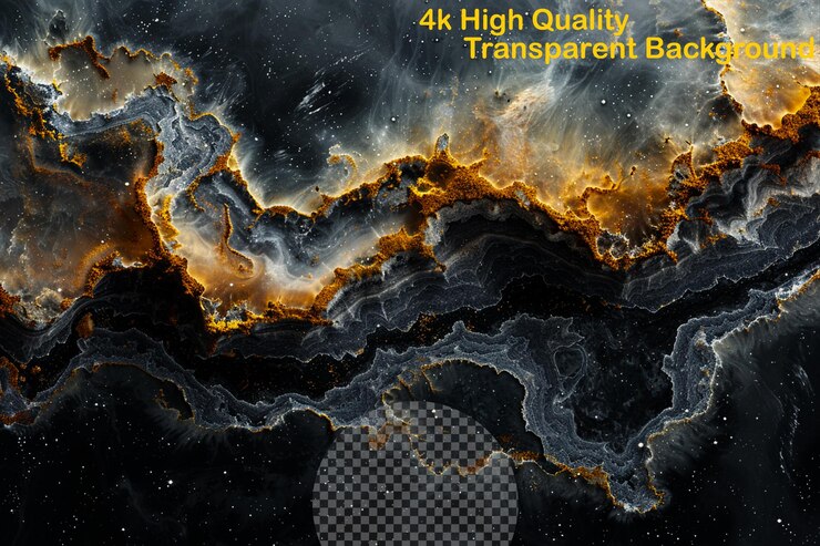 PSD el universo es un astromosaico donde la miríada de colores en el fondo transparente