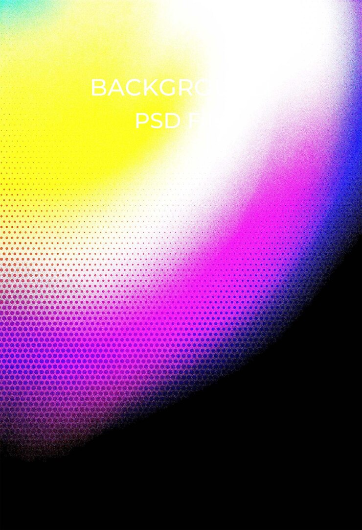 PSD uno schermo colorato con le parole indietro su di esso