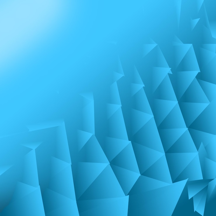 PSD uno sfondo astratto blu e bianco con un disegno geometrico bianco