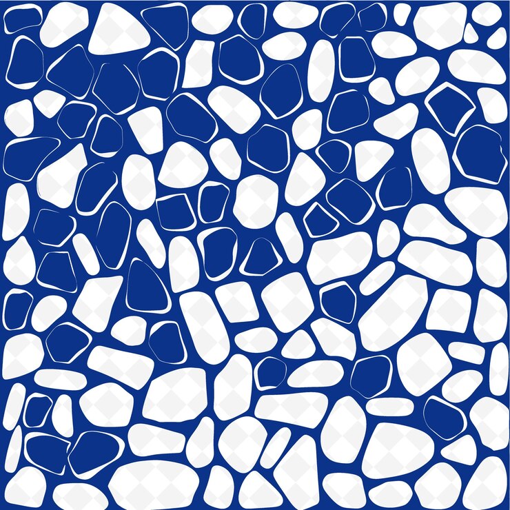 PSD uno sfondo blu e bianco con un disegno di cerchi e quello blu