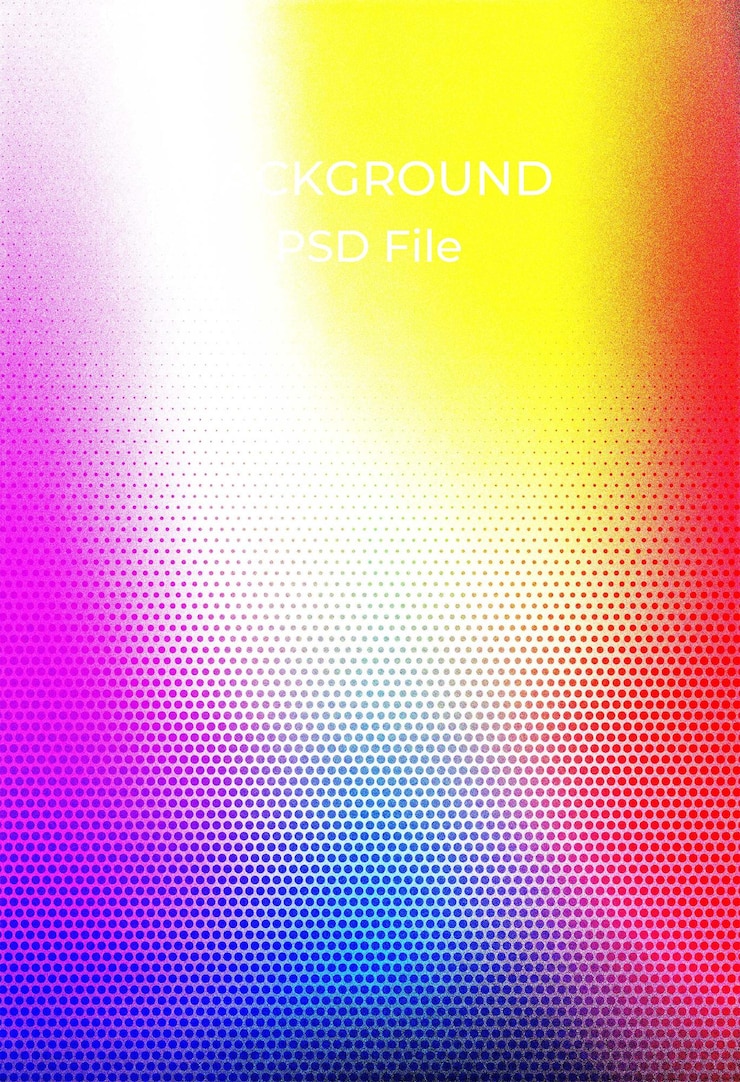 PSD uno sfondo colorato con un bordo giallo e rosa