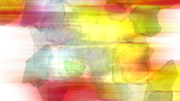 PSD uno sfondo colorato con un disegno di fiori e foglie