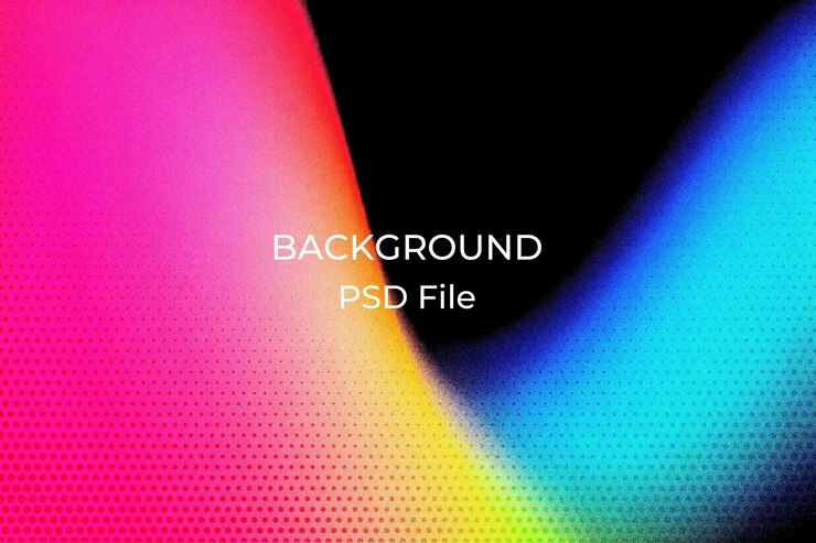 PSD uno sfondo colorato con uno sfondo a colori dell'arcobaleno