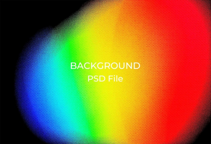 PSD uno sfondo colorato con uno sfondo a colori dell'arcobaleno