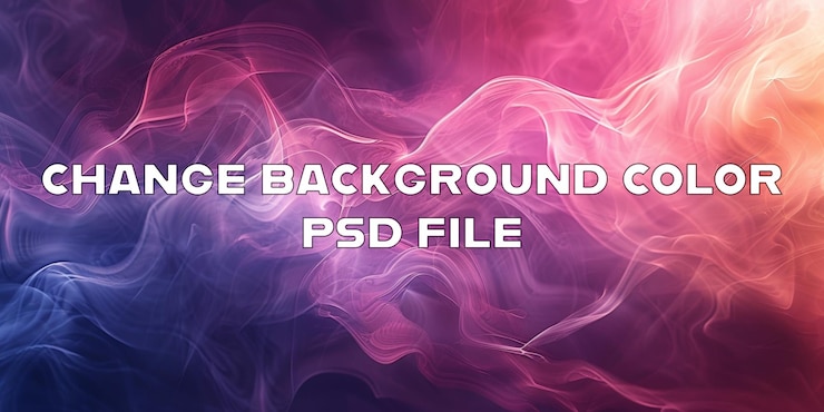 PSD uno sfondo colorato e vorticoso con una tonalità viola e rosa