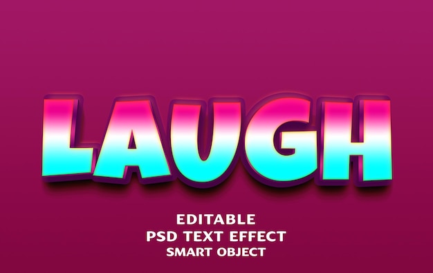 uno sfondo rosa con le parole ridere - come effetto su di esso