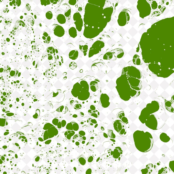 PSD uno sfondo verde con uno spruzzo di vernice bianco e verde