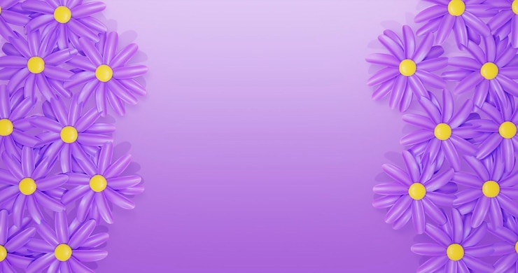 PSD uno sfondo viola con un disegno di fiori su di esso