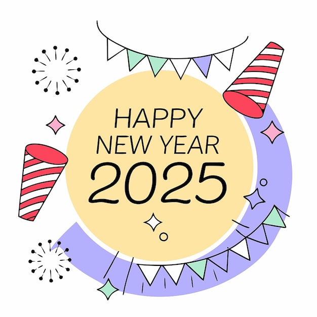 uno striscione che dice " Buon anno nuovo "