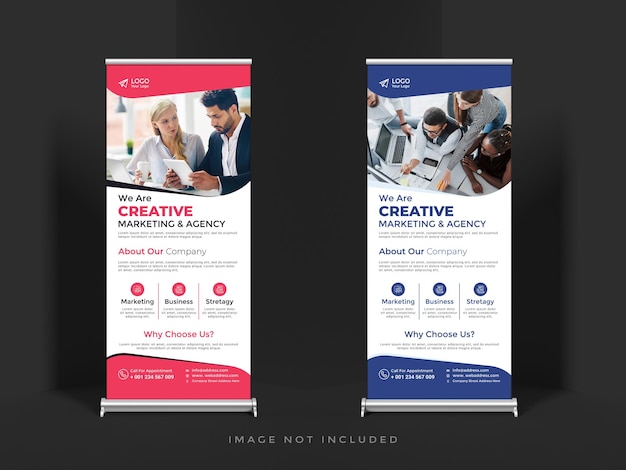 Uno striscione per un'azienda chiamata we are creative agency