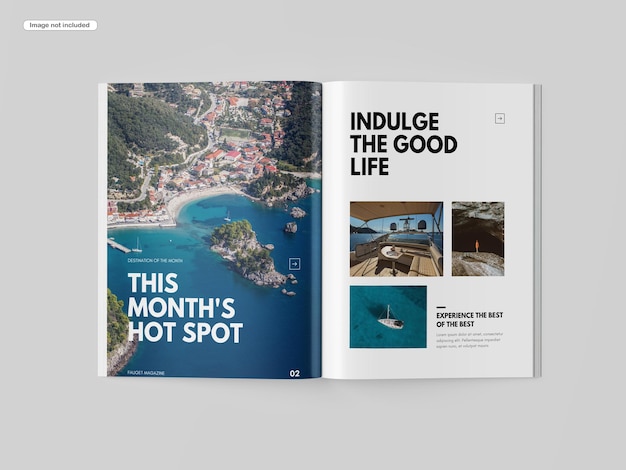 PSD uns brief magazin mockup