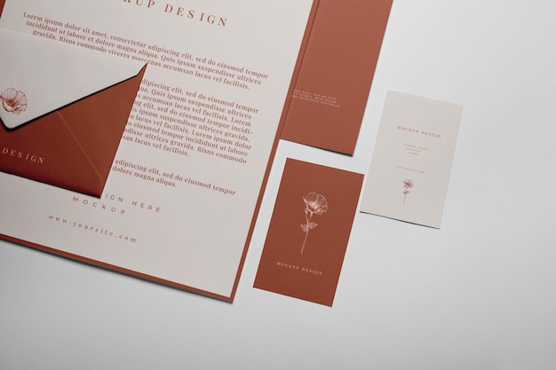 Untergesättigte Erdfarben-Mockup
